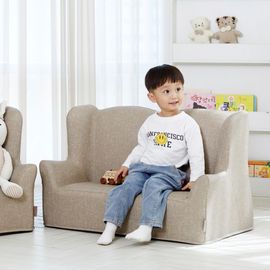 [Lieto Baby] COCO LIETO Prine Children's Sofa for 2 people_Eco-friendly fabric, high-density PU foam, waterproof, streamlined design_Made in Korea